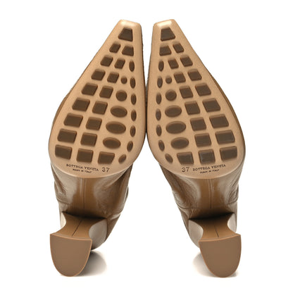 Bottega Veneta Crushed Nappa Almond Pumps 37 Cane Sugar 5 of 7