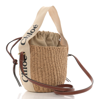 Chloe Natural Woven Fiber Small Woody Basket 3 of 11