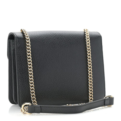 Gucci Dollar Calfskin Small Interlocking G Shoulder Bag Black 3 of 12