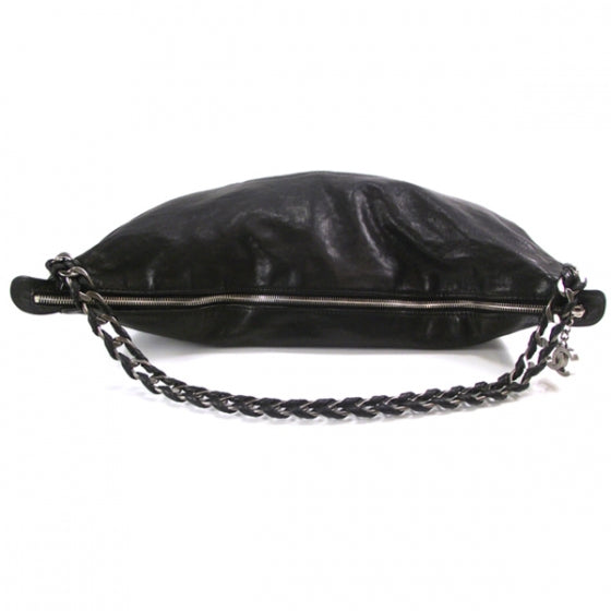 Leather Modern Chain Hobo
