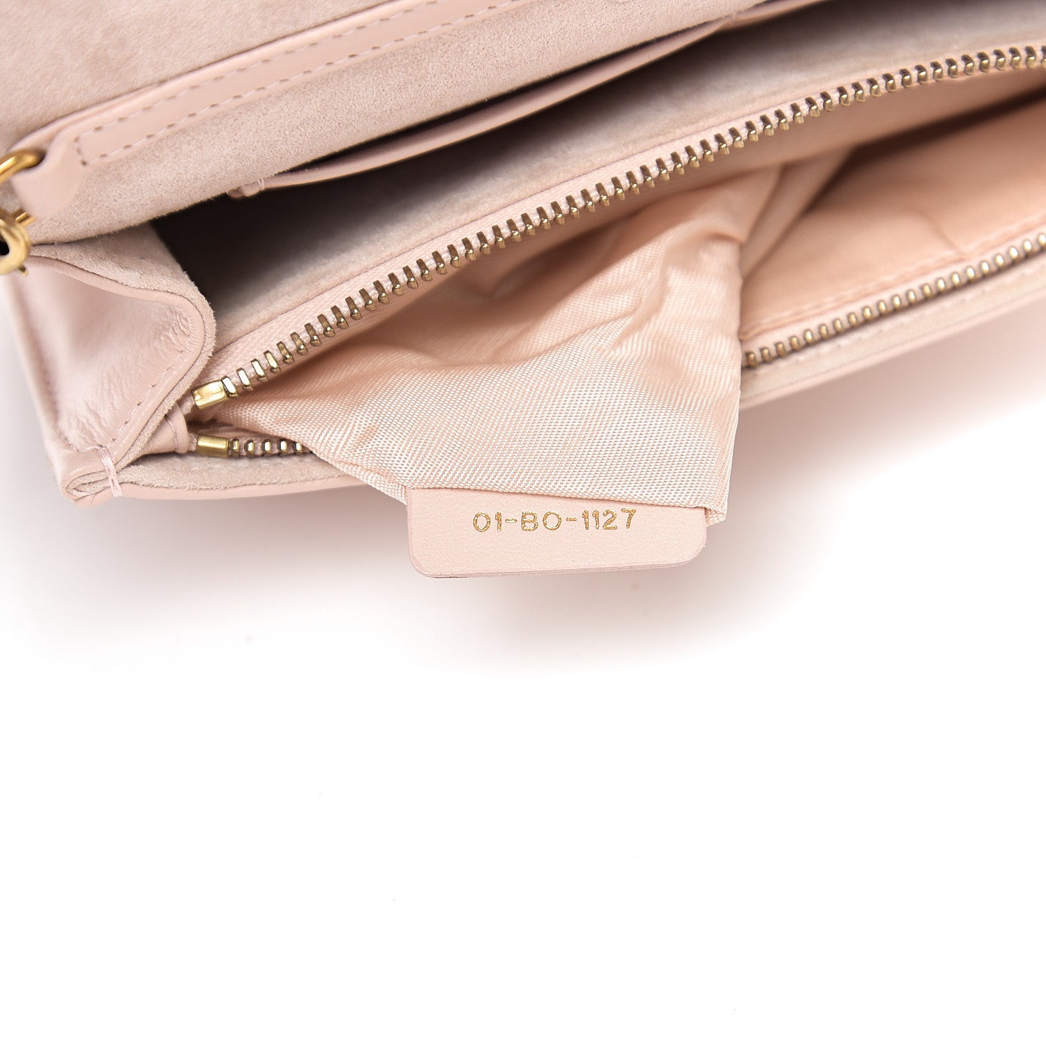 Christian Dior Lambskin Cannage Dioraddict Wallet on Chain Clutch Rose Poudre 6 of 10