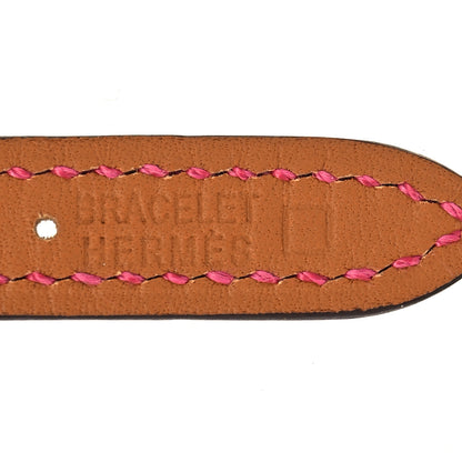 Hermes Shiny Alligator Cape Cod Watch Strap FRAMBOISE 3 of 4