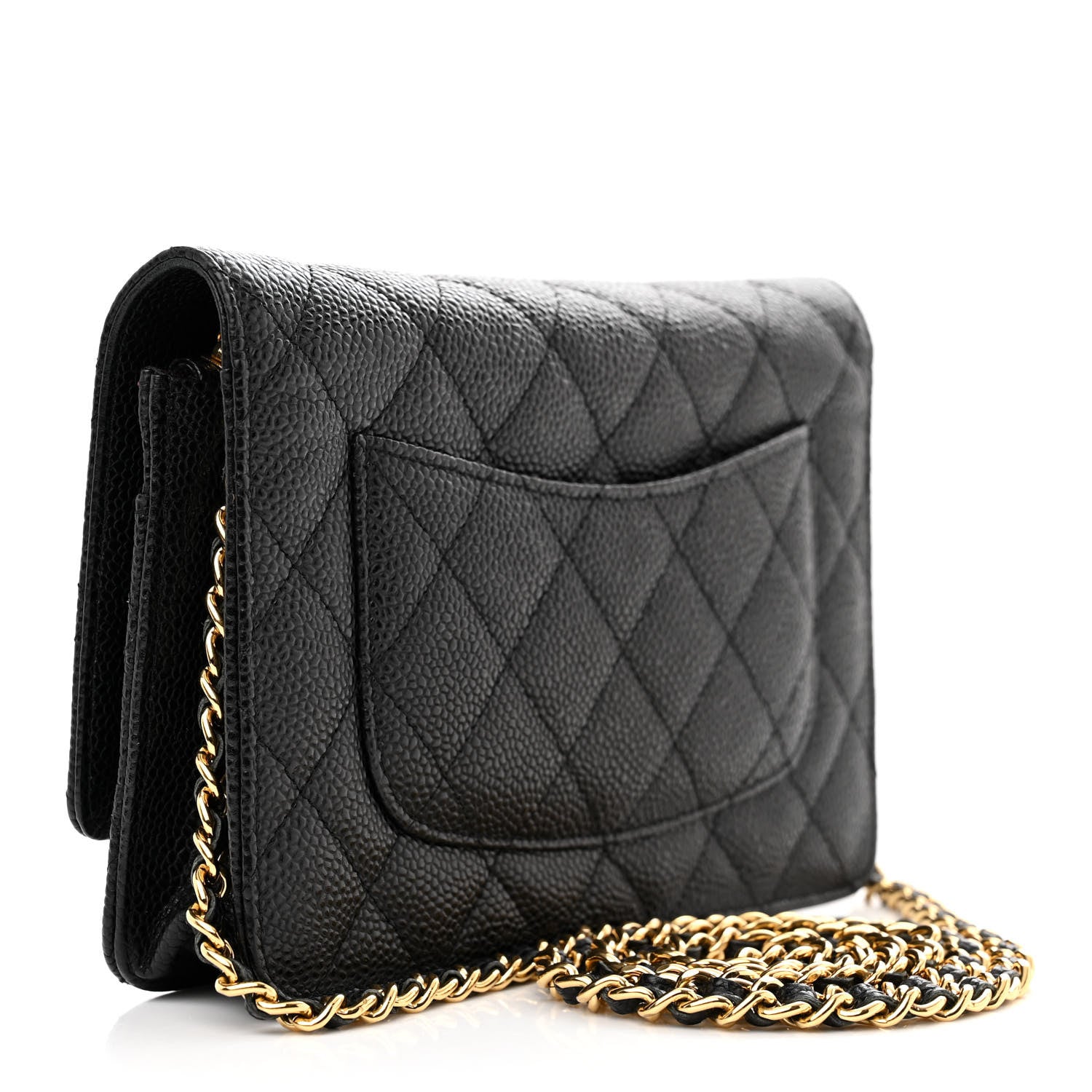 Chanel Caviar Quilted Wallet on Chain WOC Black 3 of 13