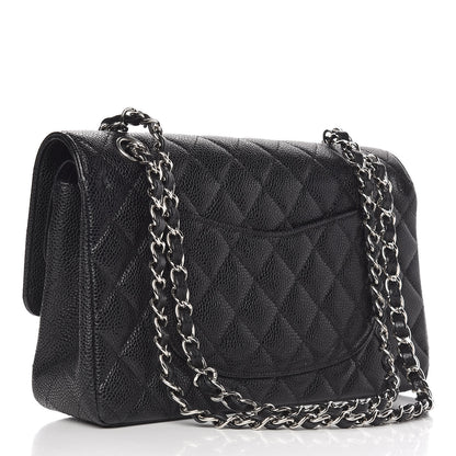 Chanel Caviar Quilted Medium Double Flap Black 3 of 12