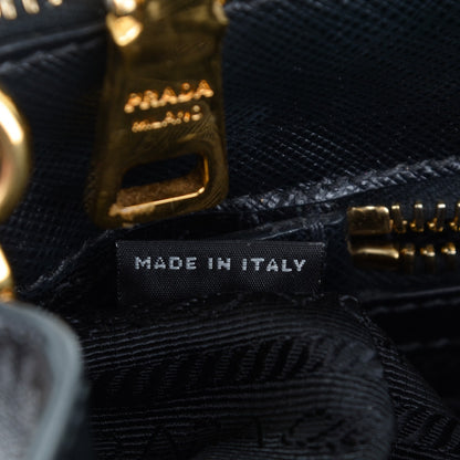 Prada Saffiano Small Galleria Double Zip Tote Black 8 of 8