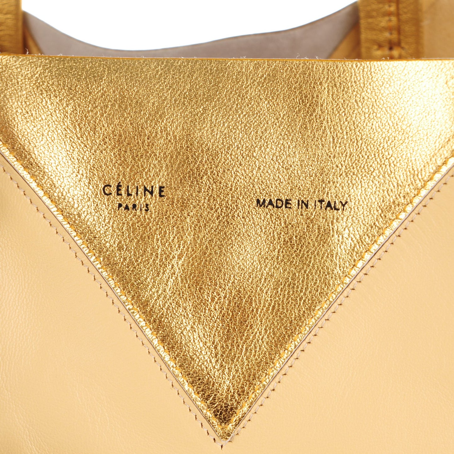 Lambskin Medium Vertical Bi-Cabas Gold
