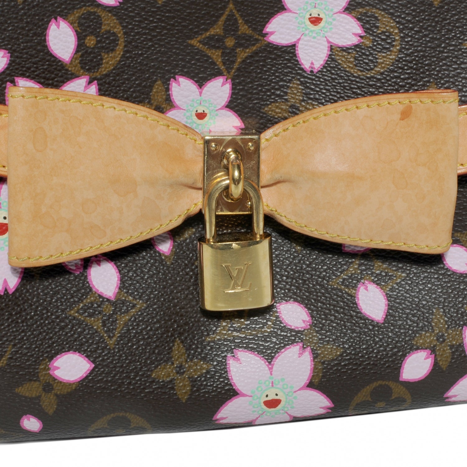 Louis Vuitton Monogram Cherry Blossom Sac Retro Bag Brown 5 of 8