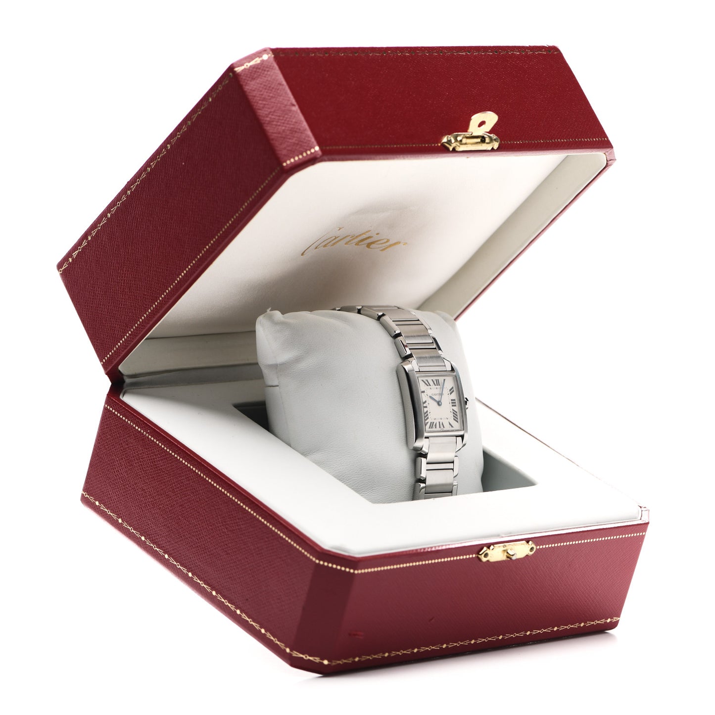 Stainless Steel 25mm Tank Francaise Quartz Watch