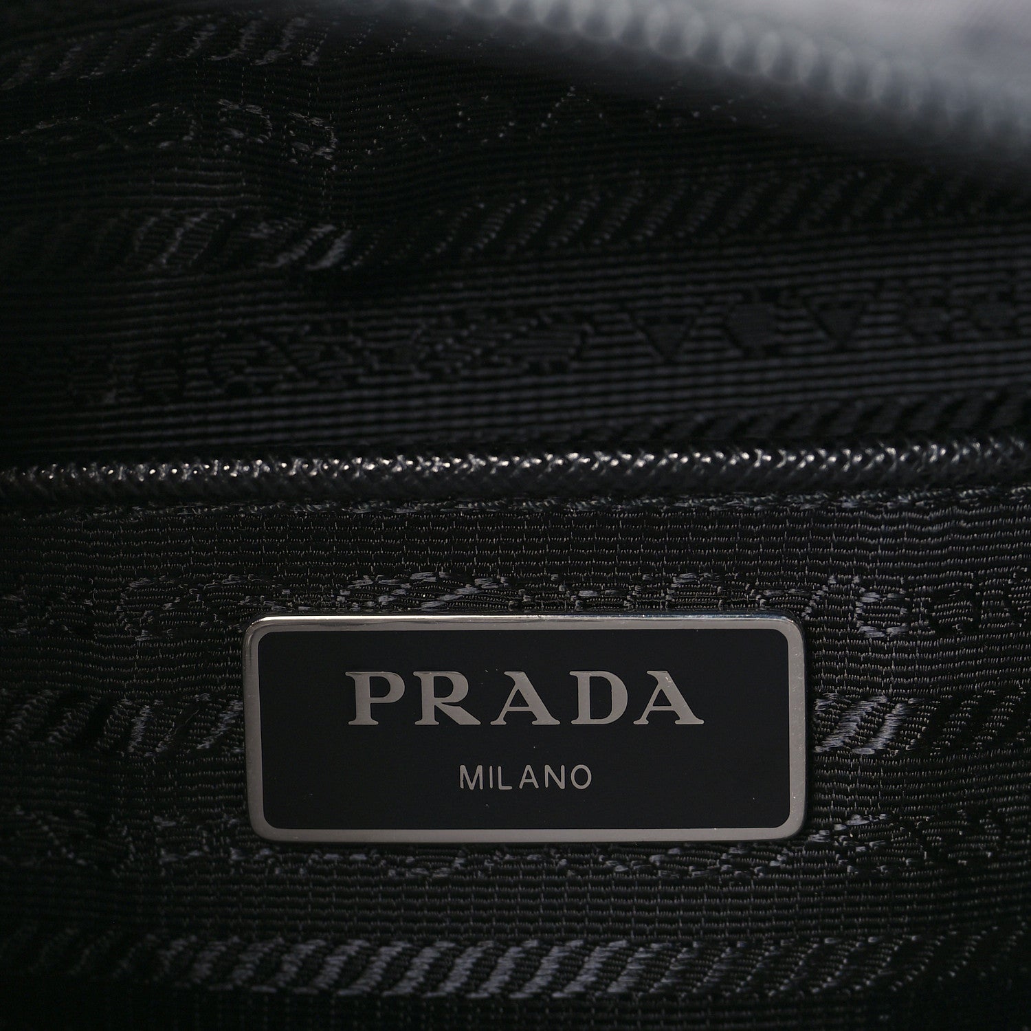 Prada Re-Nylon Vela Saffiano Pocket Double Zip Messenger Bag Black 6 of 8