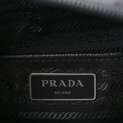 Prada Re-Nylon Vela Saffiano Pocket Double Zip Messenger Bag Black 6 of 8
