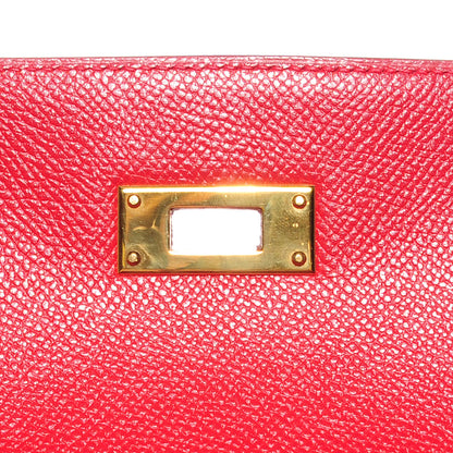 Hermes Courchevel Kelly Sellier 35 Rouge Vif 19 of 22