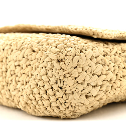 Saint Laurent Raffia Monogram Medium Jamie Natural Avorio 10 of 10