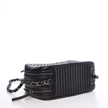 Chanel Lambskin Quilted Small Coco Boy Camera Case Black 4 of 9