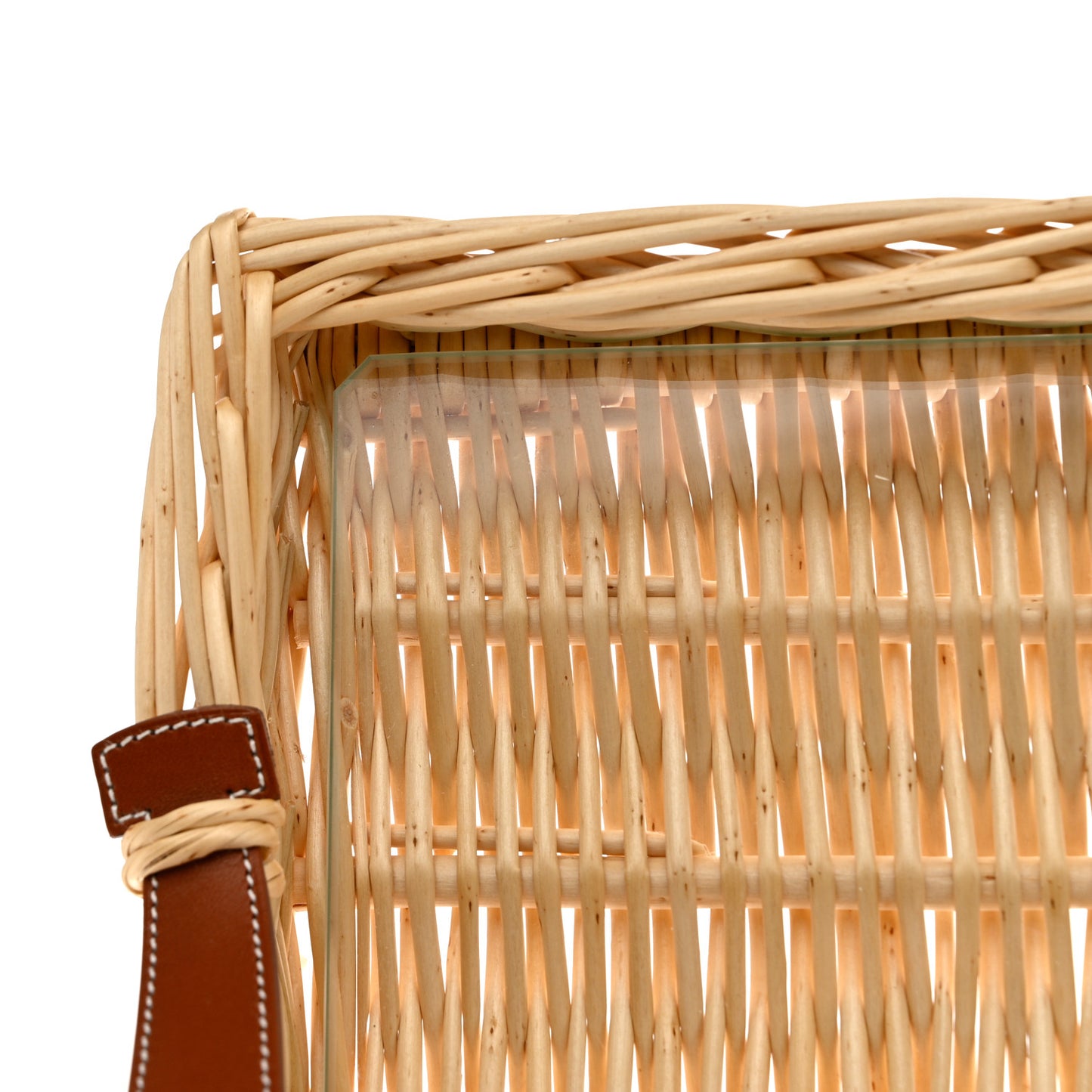 Wicker Bridle Oseraie Tray Brique