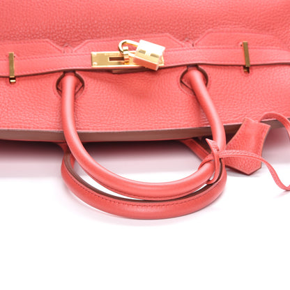 Hermes Taurillon Clemence Birkin 35 Bougainvillea 25 of 34