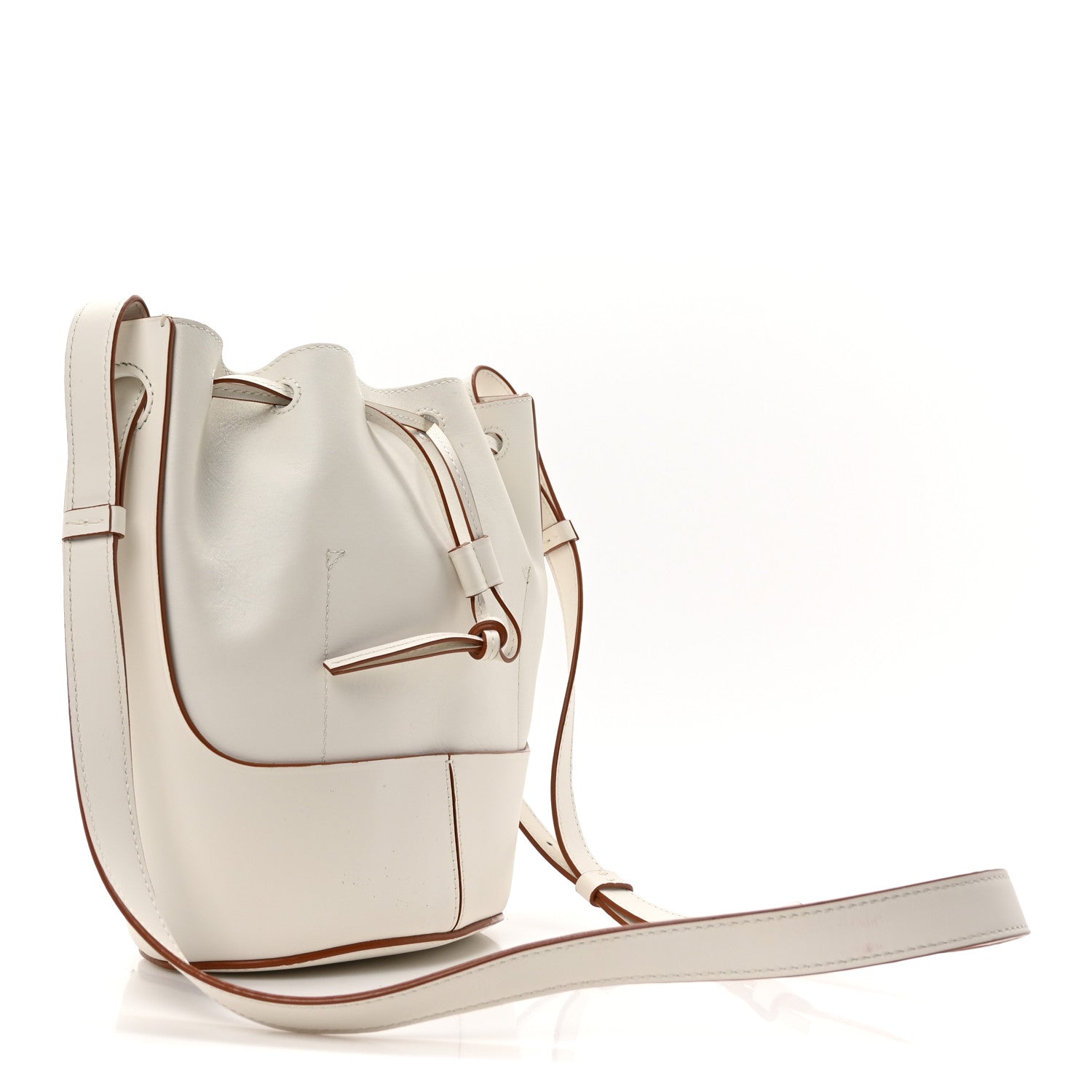 Loewe Calfskin Small Balloon Bucket Bag Soft White 3 of 9
