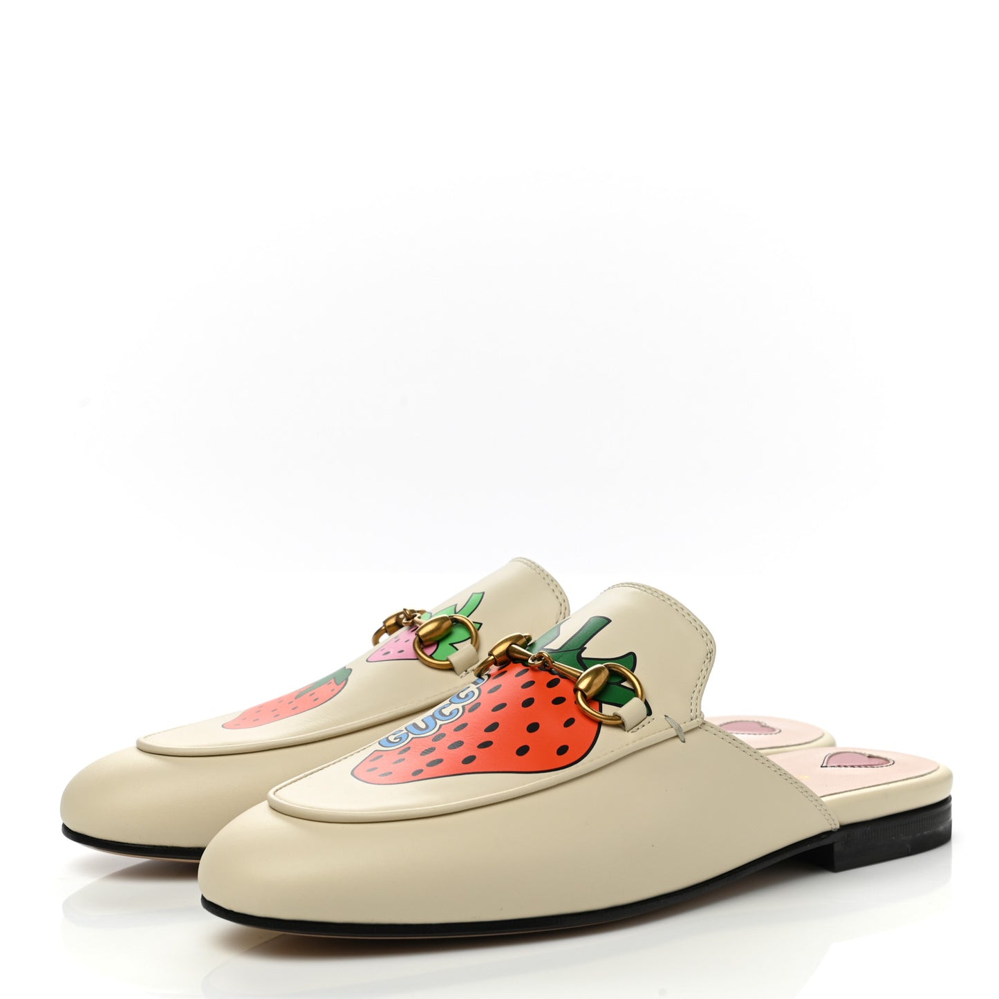 Malaga Kid Strawberry Womens Princetown Slippers 36 White