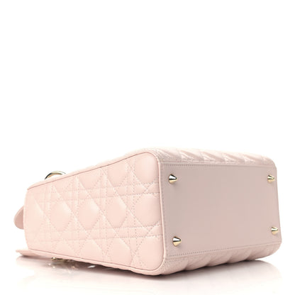 Christian Dior Lambskin Cannage Medium Lady Dior Light Pink 4 of 11