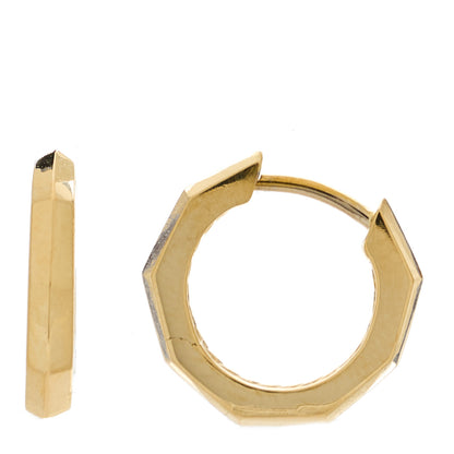 David Yurman 18K Yellow Gold Stax Hoop Earrings 1 of 4