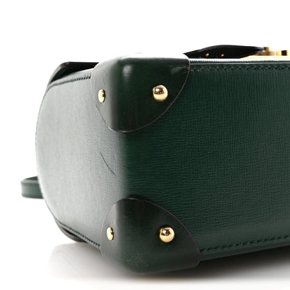 Gucci Azalea Calfskin Small Padlock Bamboo Shoulder Bag Vintage Green 9 of 10