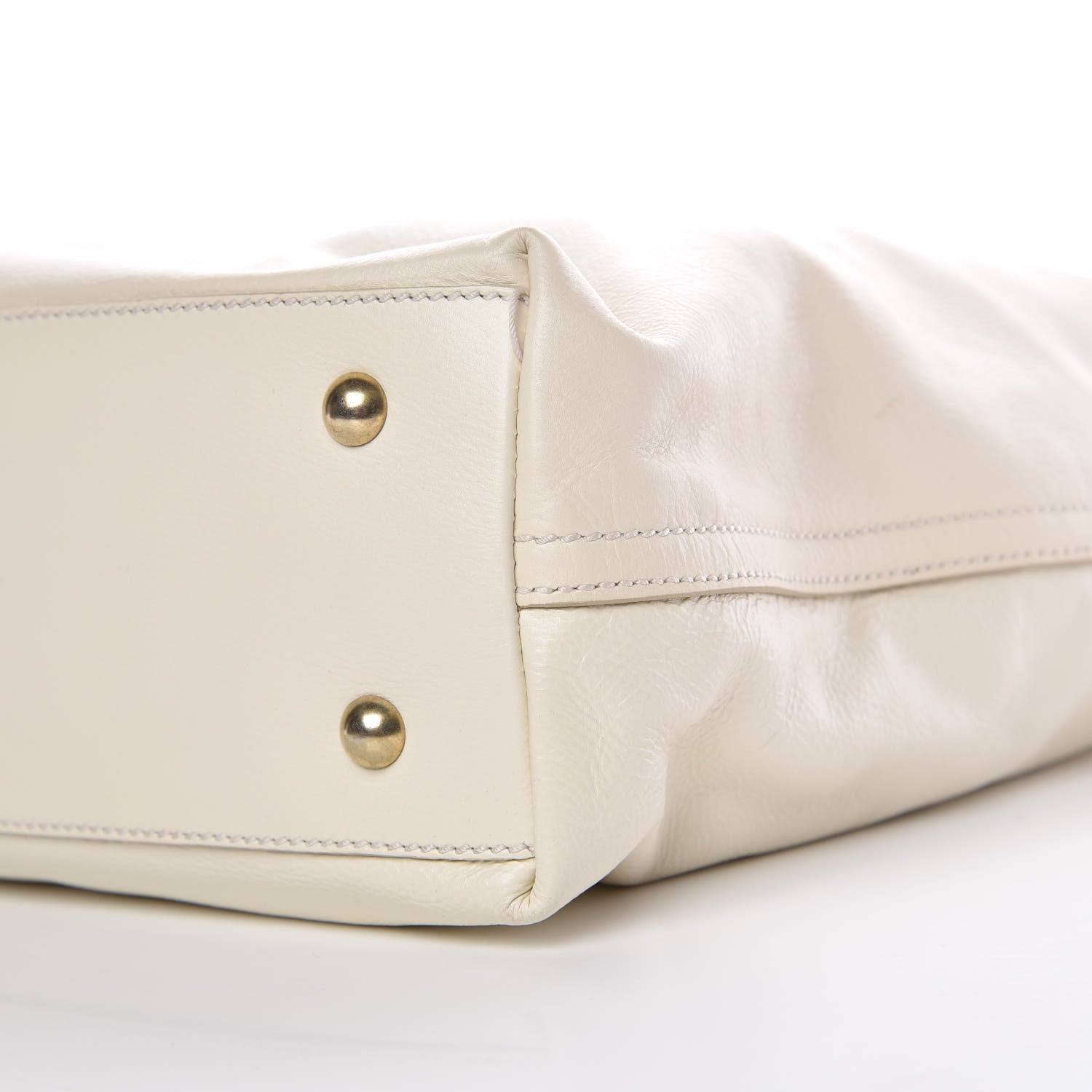 Saint Laurent Calfskin Shopping Tote White 11 of 13