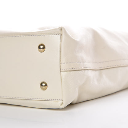 Saint Laurent Calfskin Shopping Tote White 11 of 13