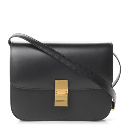 Celine Box Calfskin Medium Classic Box Flap Bag Black 1 of 11