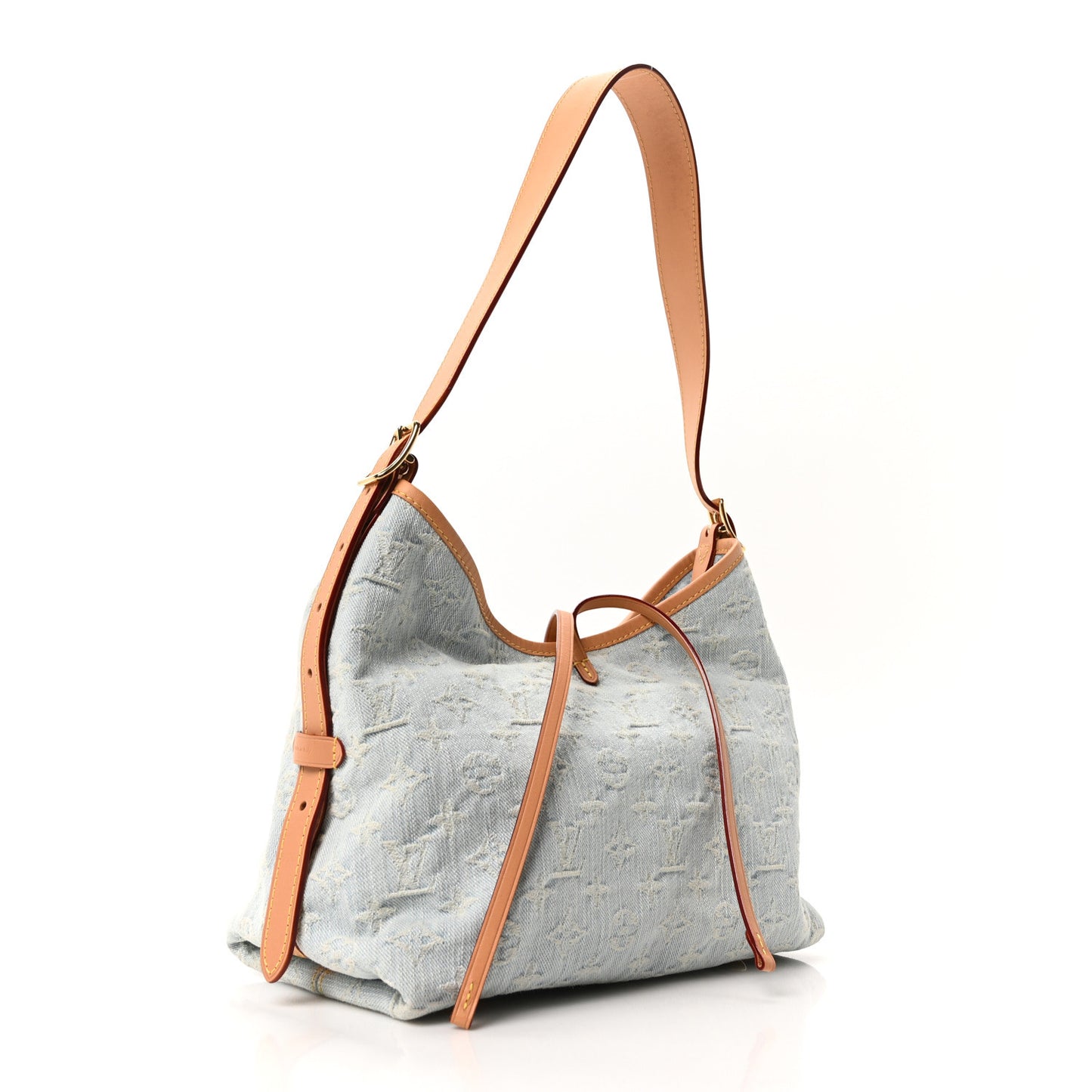 Monogram Denim CarryAll PM Sky Blue