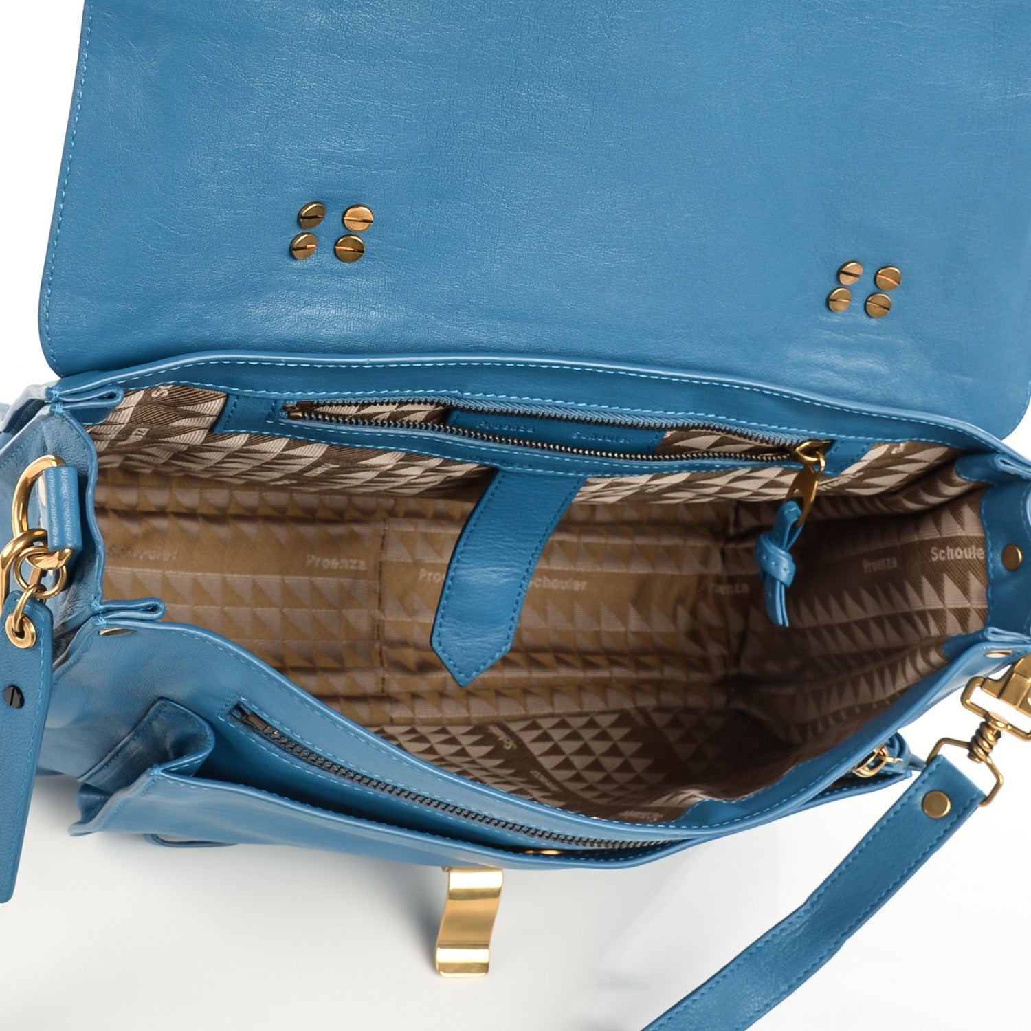 Proenza Schouler Lambskin Medium PS1 Satchel Sky Blue 9 of 13