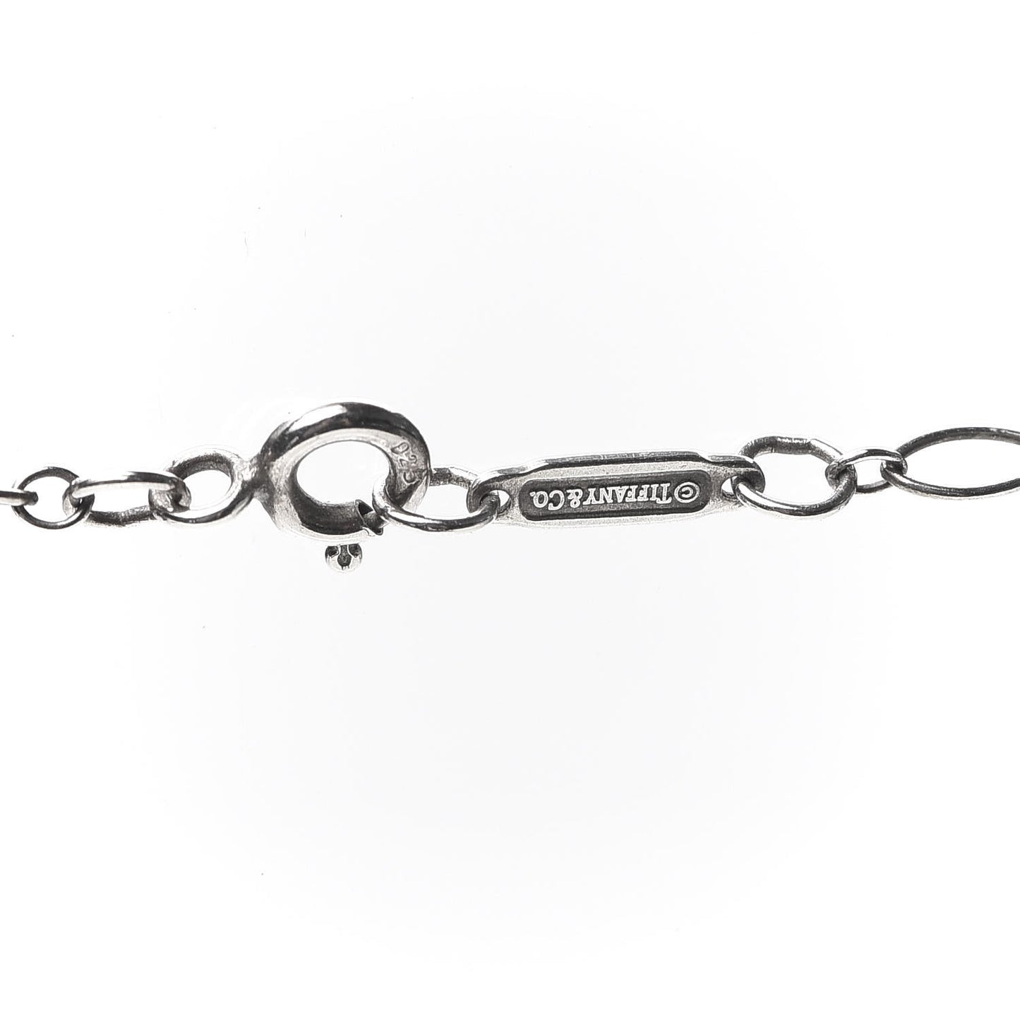 Sterling Silver Heart Tag Alphabet S Pendant Necklace