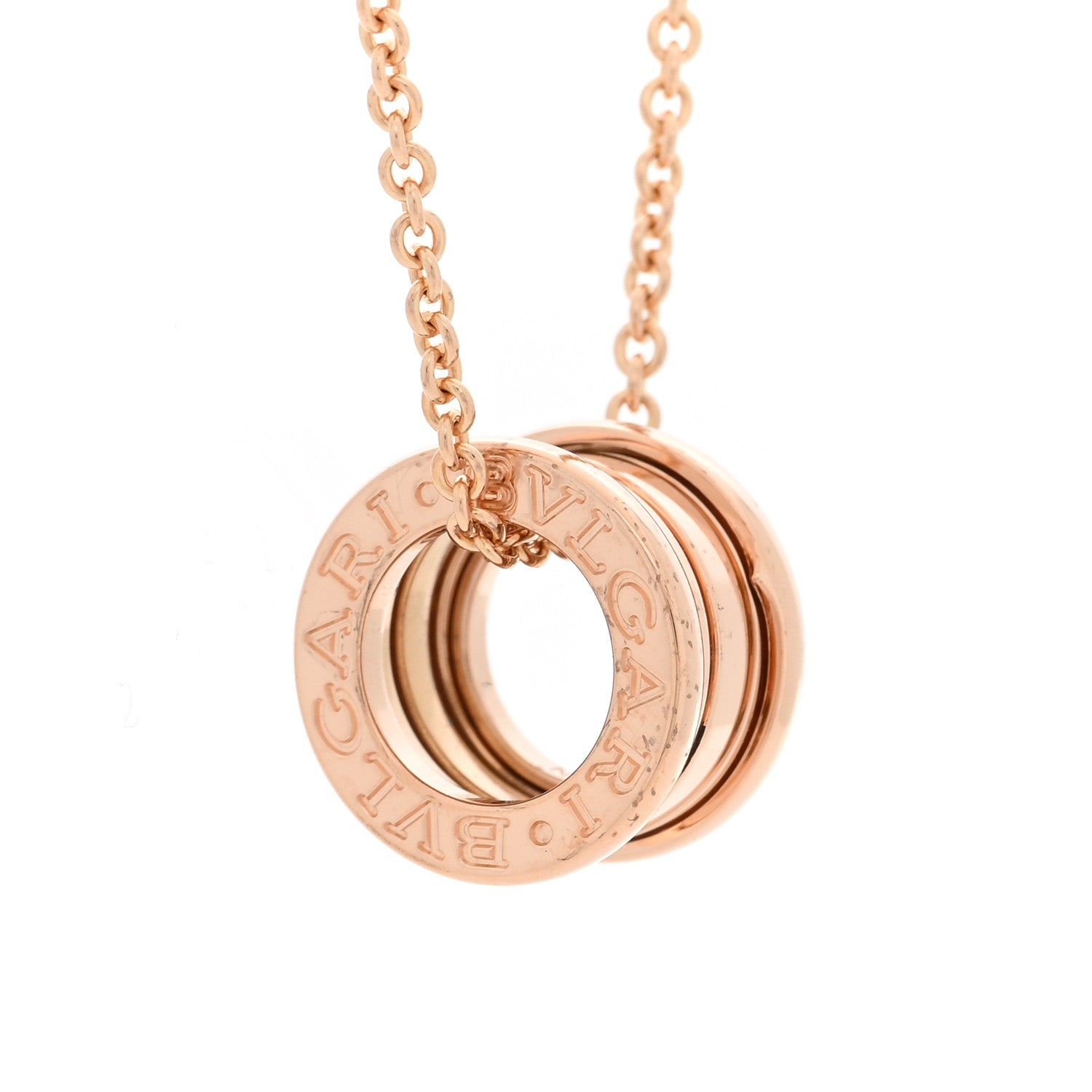 Bulgari 18K Rose Gold B.Zero1 Pendant Necklace 4 of 6