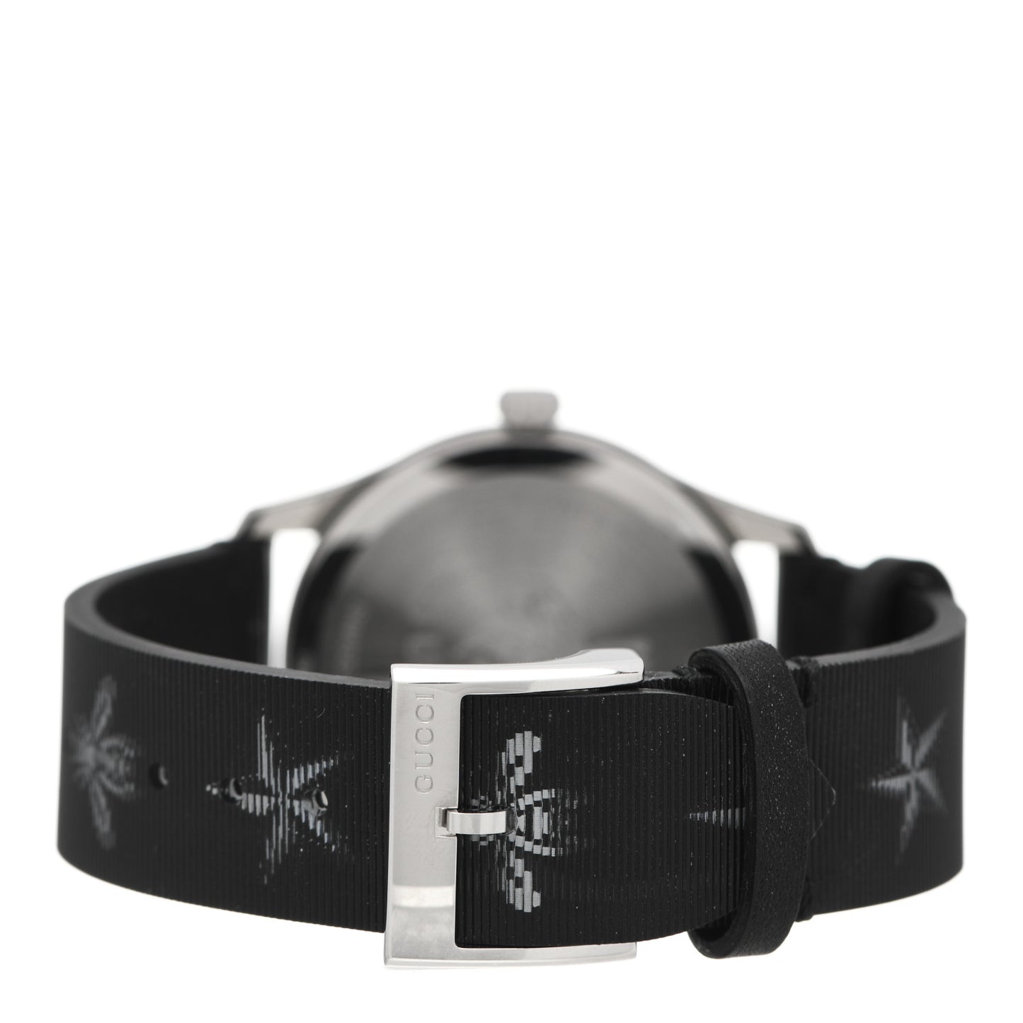 Stainless Steel Calfskin 38mm G-Timeless Bee Star Hologram Quartz Watch Black
