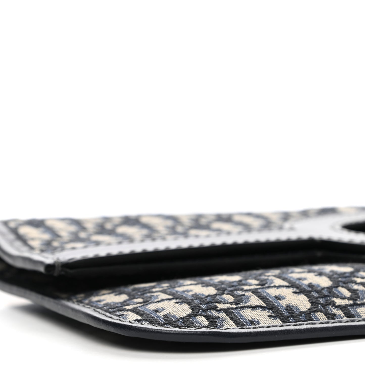 Oblique Fold Over Clutch Blue