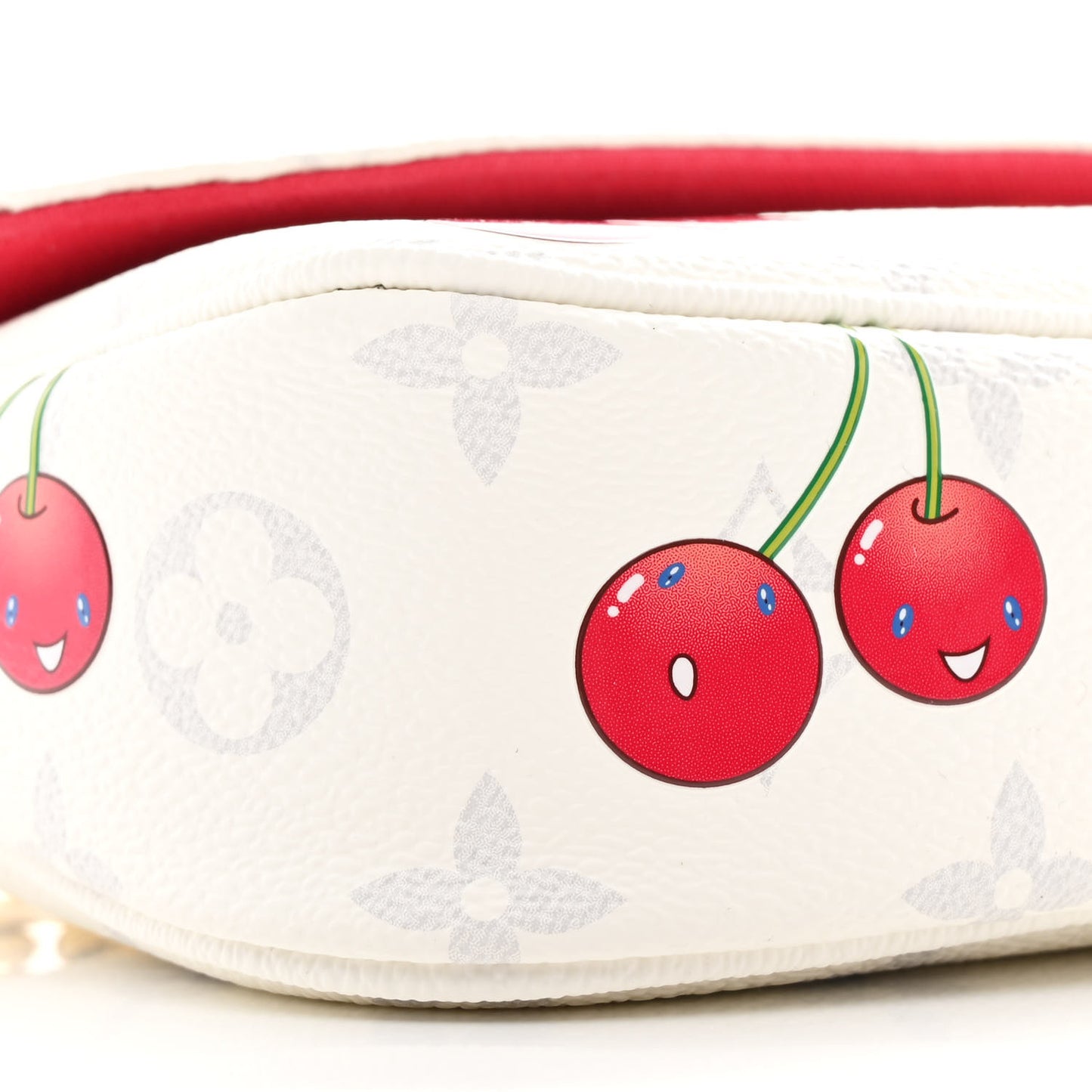 LV X TM Monogram Cerises Ivy Wallet On Chain White