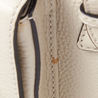Gucci Cellarius Calfskin Medium Bamboo Backpack Mystic White 10 of 13