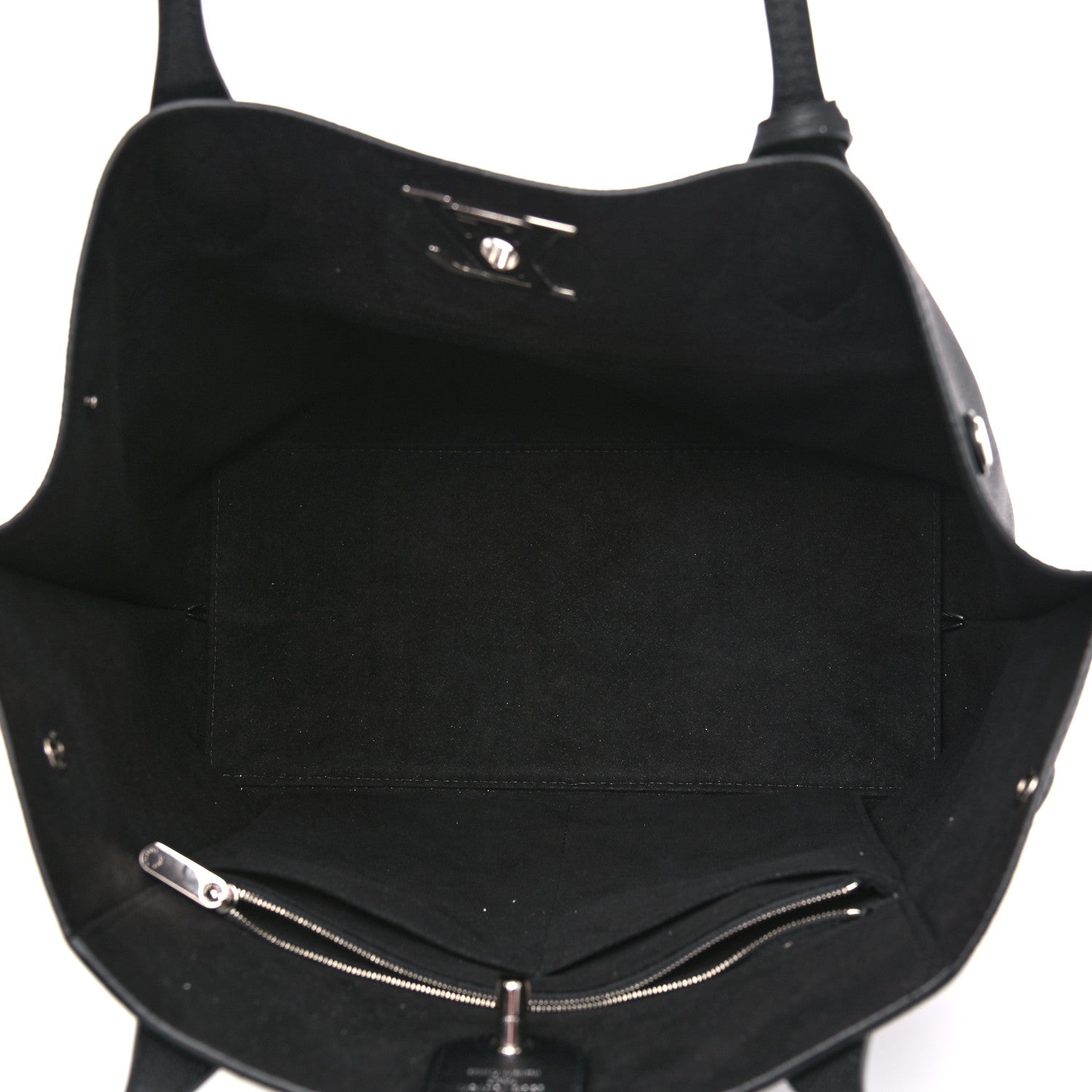 Louis Vuitton Calfskin Lockme Go Tote Black 9 of 12