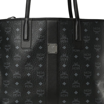 MCM Visetos Medium Liz Reversible Shopper Tote Black 11 of 16