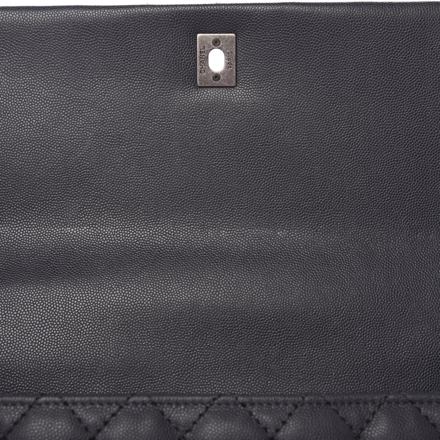 Caviar Lizard Quilted Medium Coco Handle Flap Grey
