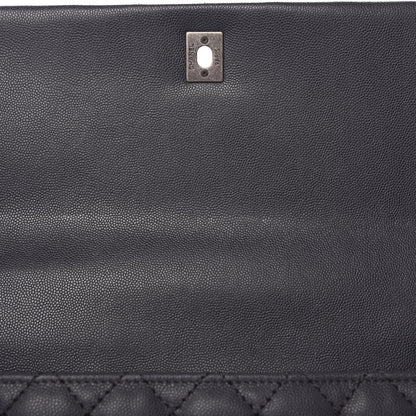 Chanel Caviar Lizard Quilted Medium Coco Handle Flap Grey 8 of 9