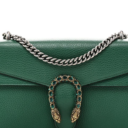 Gucci Pebbled Calfskin Small Dionysus Shoulder Bag Emerald 8 of 10