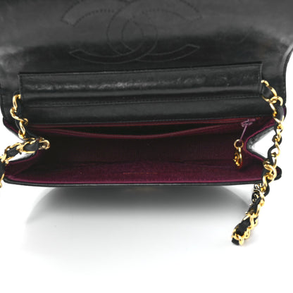 Chanel Lambskin Ribbon Stitched Small Single Flap Black 4 of 12
