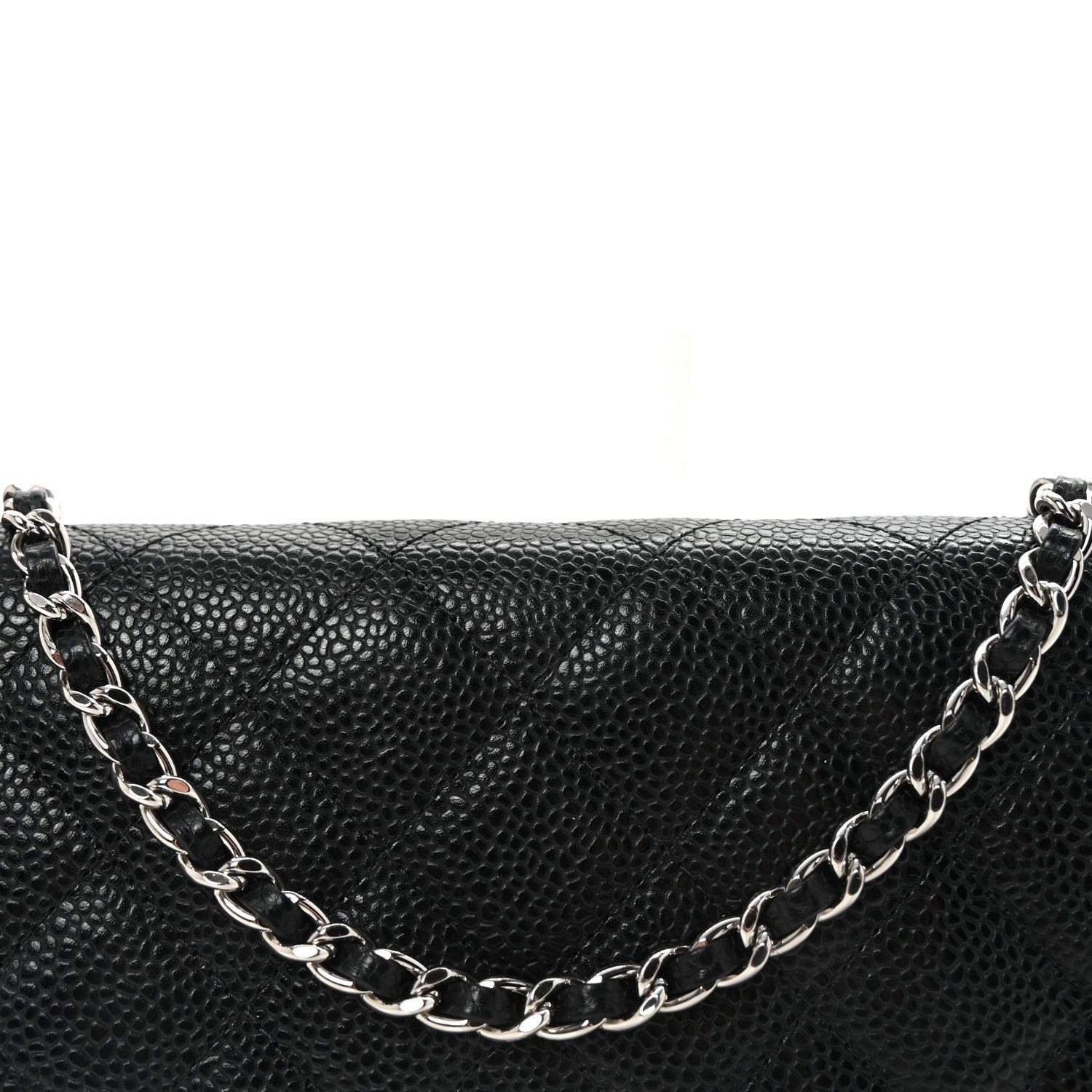 Chanel Caviar Quilted Wallet On Chain WOC Black 9 of 11