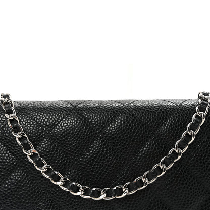 Chanel Caviar Quilted Wallet On Chain WOC Black 9 of 11