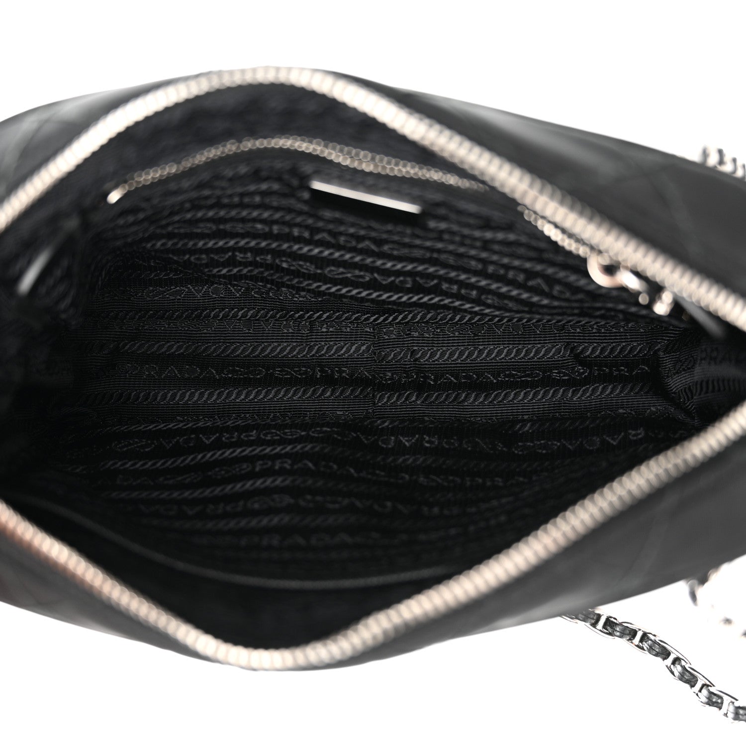 Prada Nylon Tessuto Impuntu Quilted Bandoliera Crossbody Bag Black 5 of 13