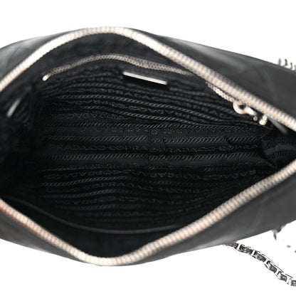 Prada Nylon Tessuto Impuntu Quilted Bandoliera Crossbody Bag Black 5 of 13