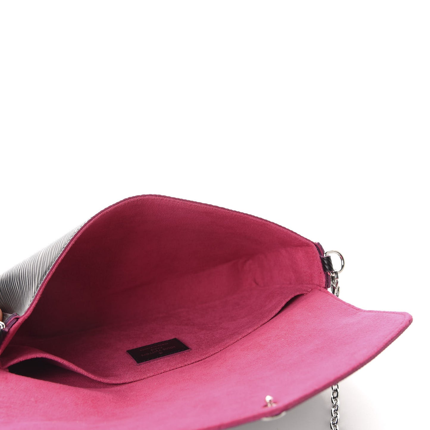 Epi Pochette Felicie Black Hot Pink