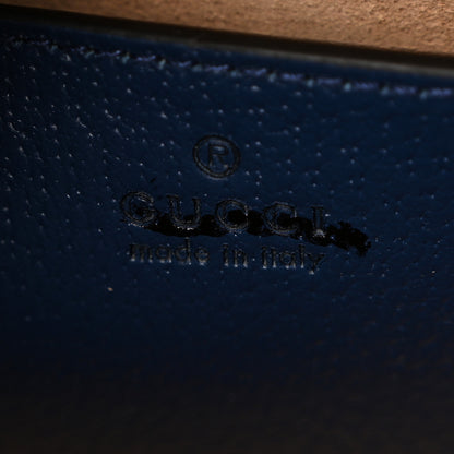 Gucci Textured Dollar Calfskin Web Small Diana Tote Bag Royal Crop 6 of 9