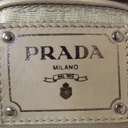 Prada Nappa Ruched Shoulder Bag Visone 8 of 9
