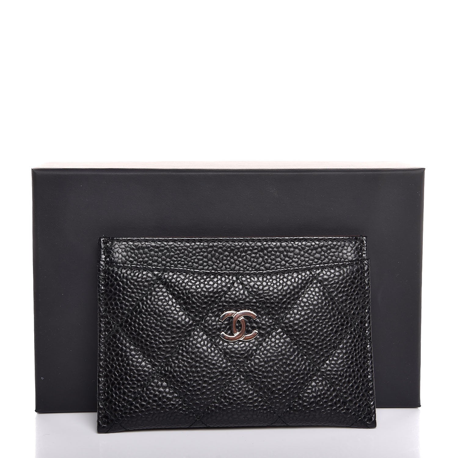 Chanel Caviar Quilted Card Holder Black 9 of 9