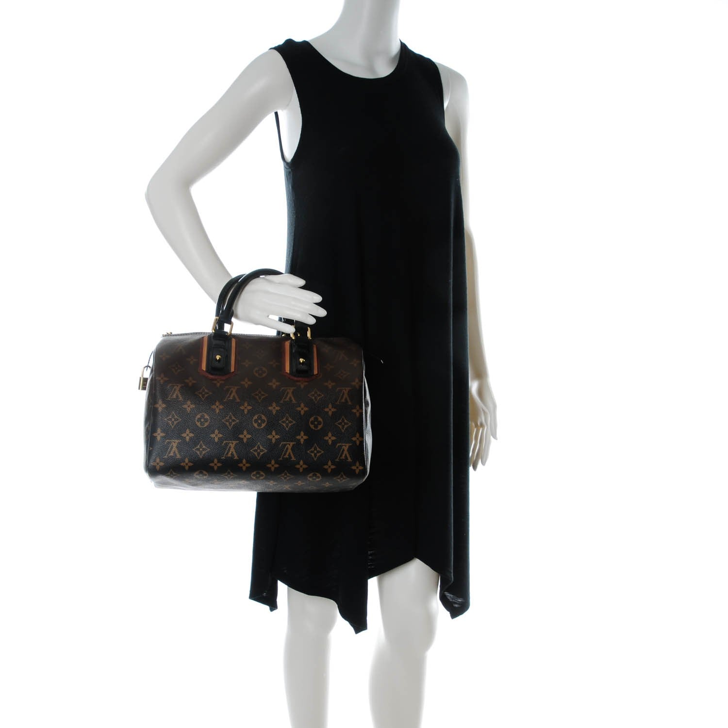 Louis Vuitton Monogram Mirage Speedy 30 Black 2 of 9